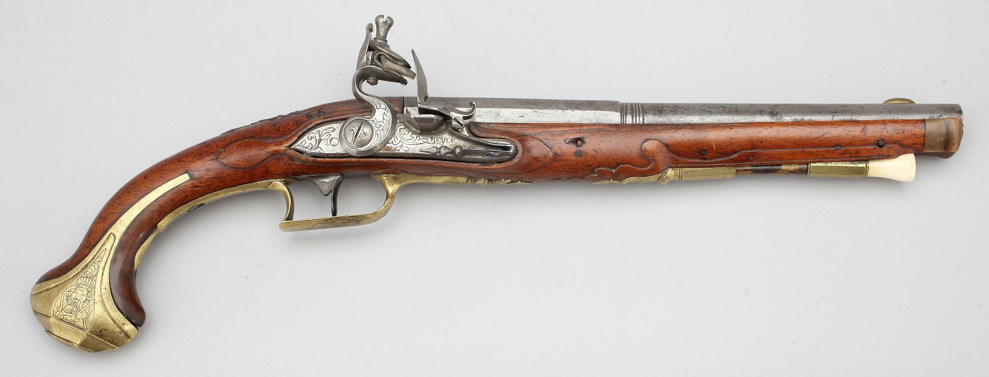 FLINTLÅSPISTOL, 1700-tal.