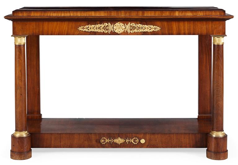 A Swedish Empire first half 19th century console table.