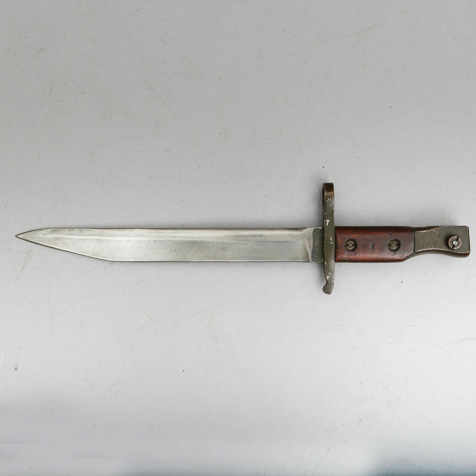 BAJONETT, Ross Rifle Co, Quebec, 1907.