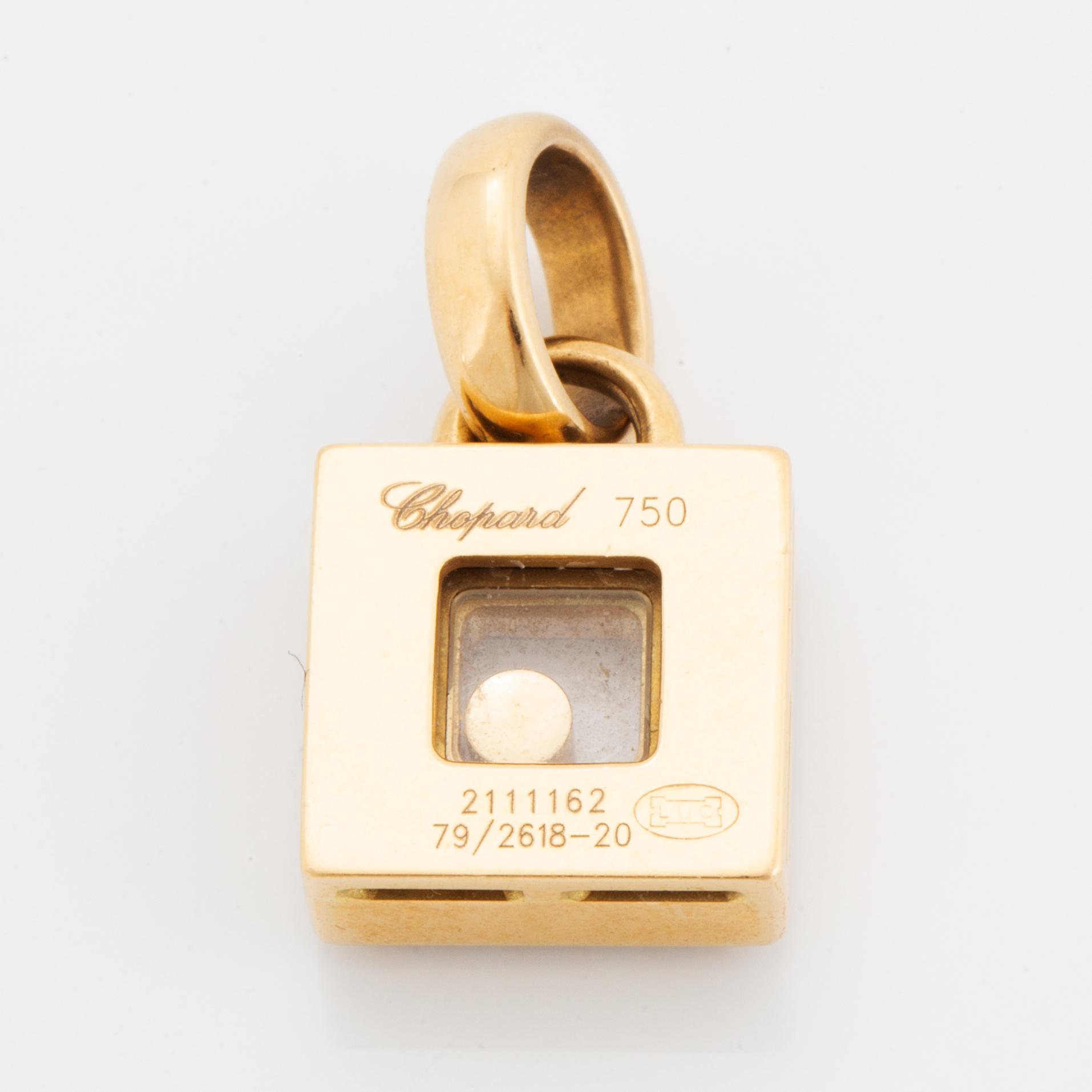 Chopard, "Happy diamonds", hänge med briljantslipade diamanter.