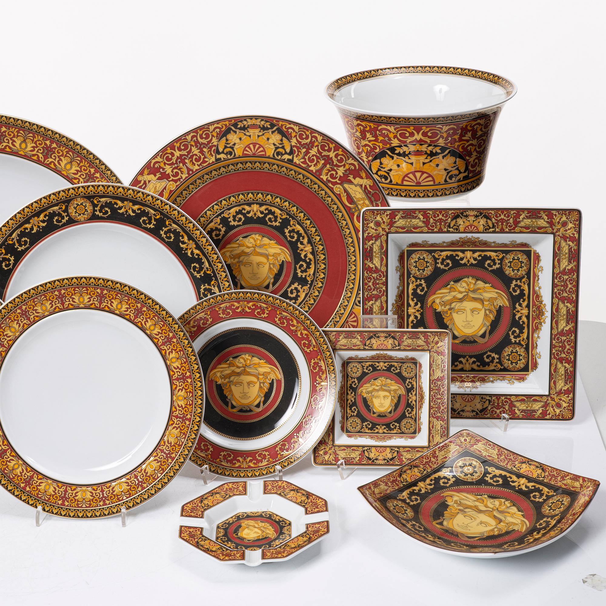 Versace, a 117 piece dinner service, "Medusa", Rosenthal, Germany.