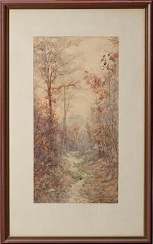 Julia Beck · JULIA BECK, akvarell, sign o dat Decembre 1910.