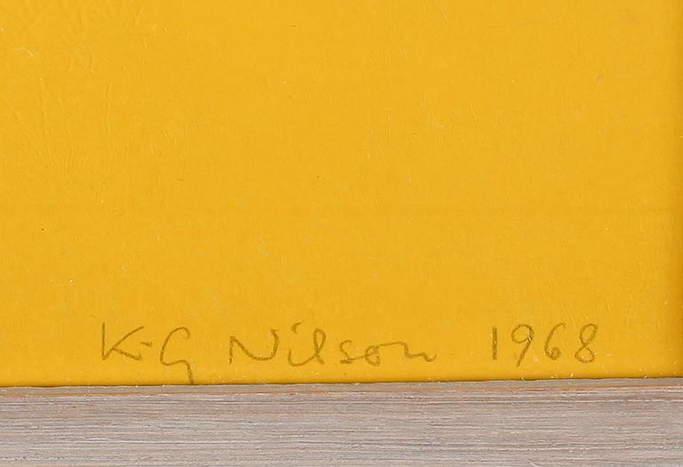 KG NILSON, silkscreentryck, signerad, daterad 1968 och numrerad EA 2/5.
