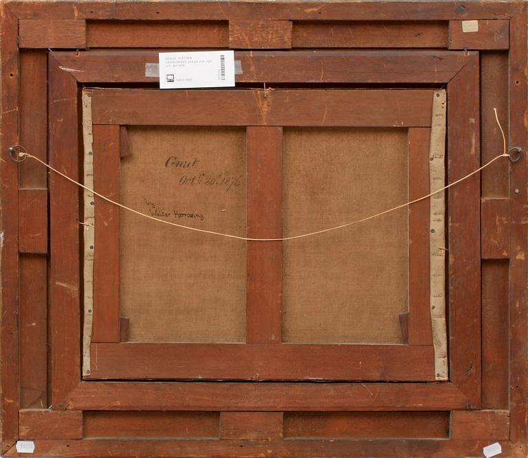 WALTER HARROWING, olja på duk, sign och dat 1876.
