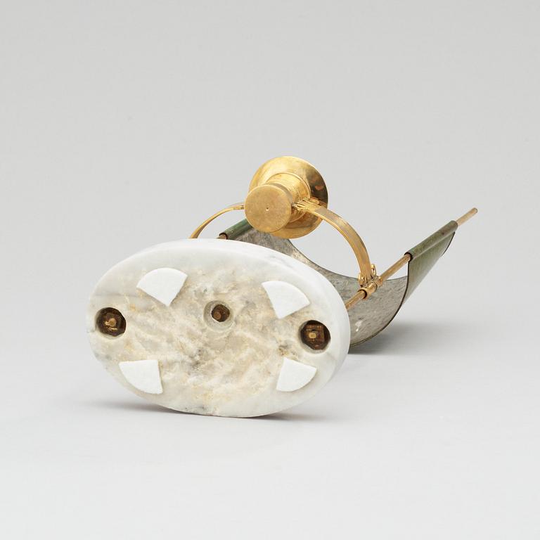 LÄSLAMPA, för ett ljus. Sengustaviansk, omkring år 1800.