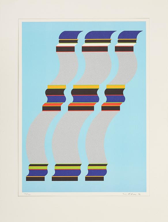 FÄRGLITOGRAFIER, 2 st, Nils Kölare och Tommy Östmar, signerade.