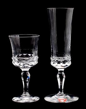 SNAPSGLAS OCH LIKÖRGLAS, 6+6 st, "Silvia" Orrefors.