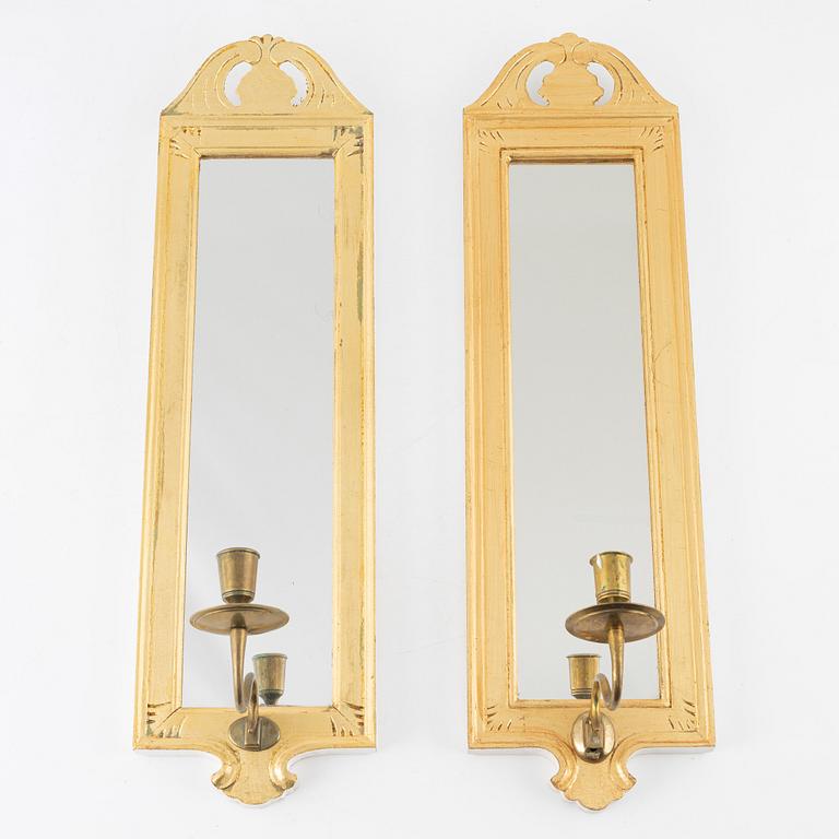 Wall sconces, a pair, "Regnaholm," IKEA's 18th-century series, 1990s.