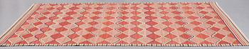 Barbro Nilsson, A CARPET, "Rödspättan", flat weave, ca 313,5 x 203 cm, signed AB MMF BN.