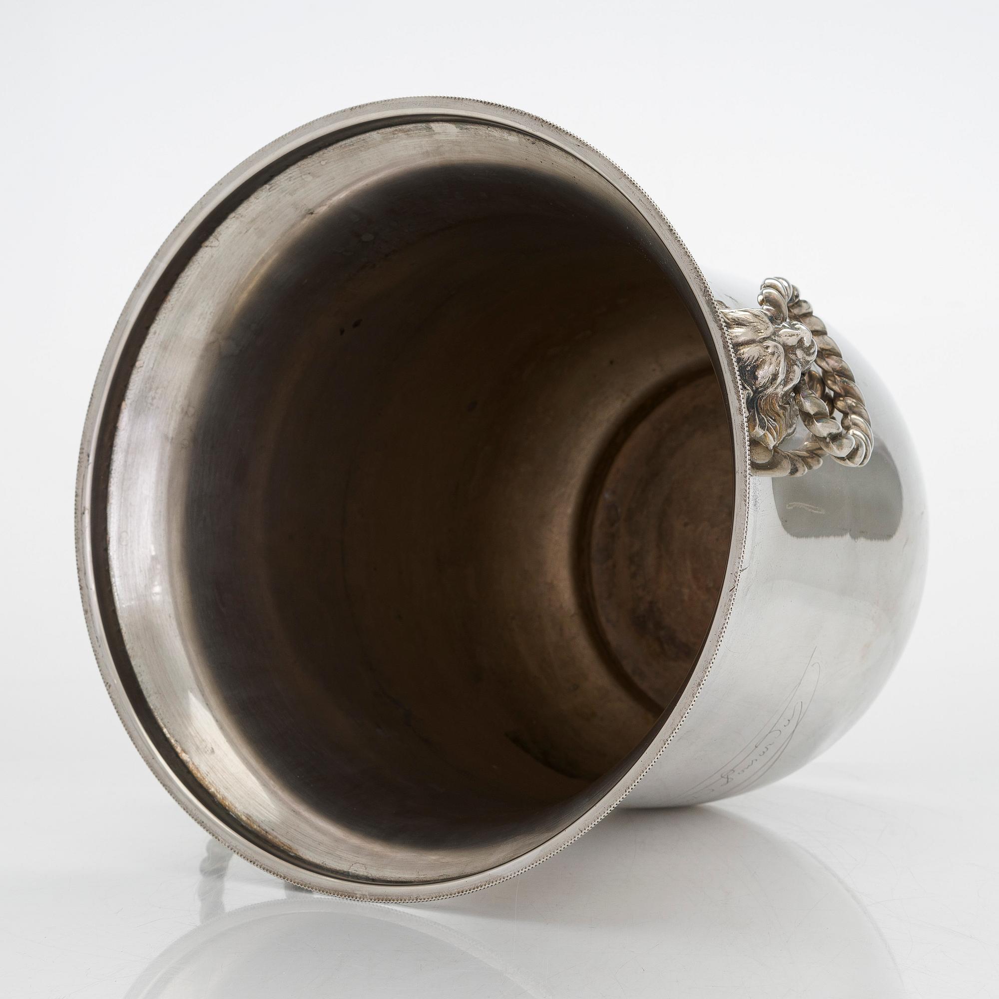 A Veuve Clicquot Ponsardin champagne cooler.