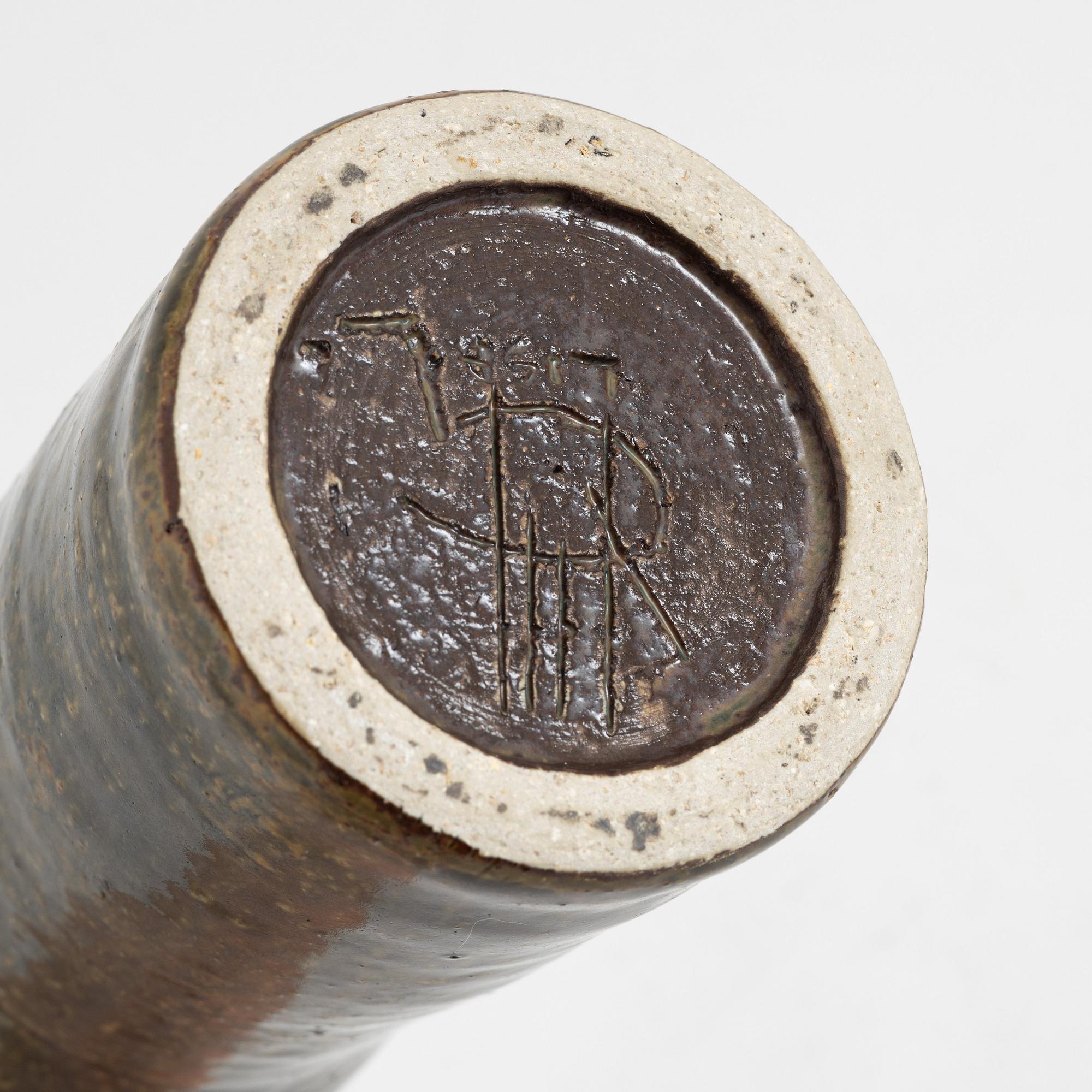 Lisa Larson, a stoneware vase, Gustavsbergs studio, signed.