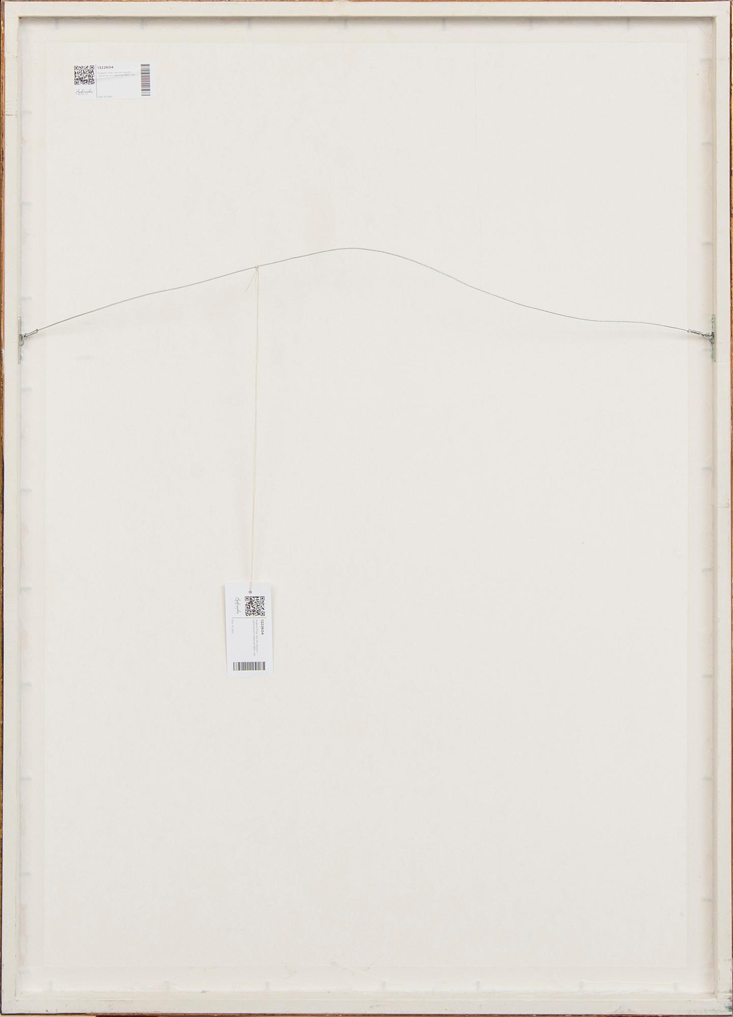 August Puig, a signed and dated oil on paper.