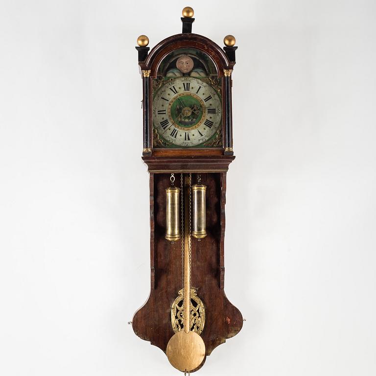 VÄGGUR, troligen Holland, 1800-tal.