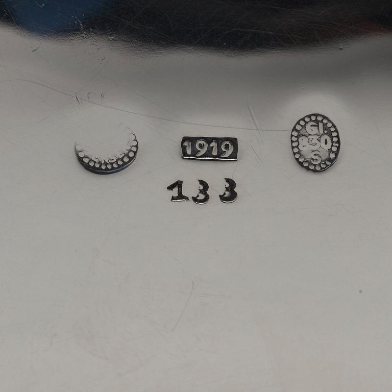 Georg Jensen, skrin, Köpenhamn 1919, 830 /1000 silver, design nr 133.