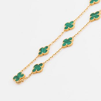 A Van Cleef & Arpels "Alhambra" necklace.