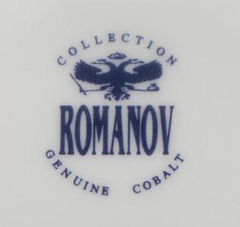 SERVIS, 69 delar, porslin, Collection Romanov. 1900-talets senare hälft.
