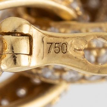 Bracelet, 18K gold with octagon-cut diamonds.