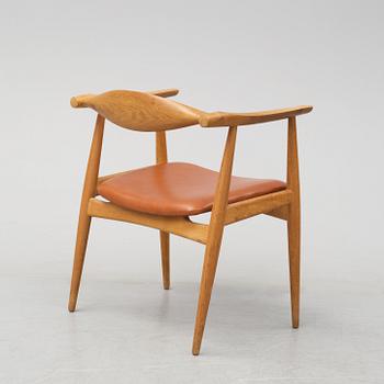 A model CH-35 armchair by Hans J Wetner, Carl Hansen, Denmark.