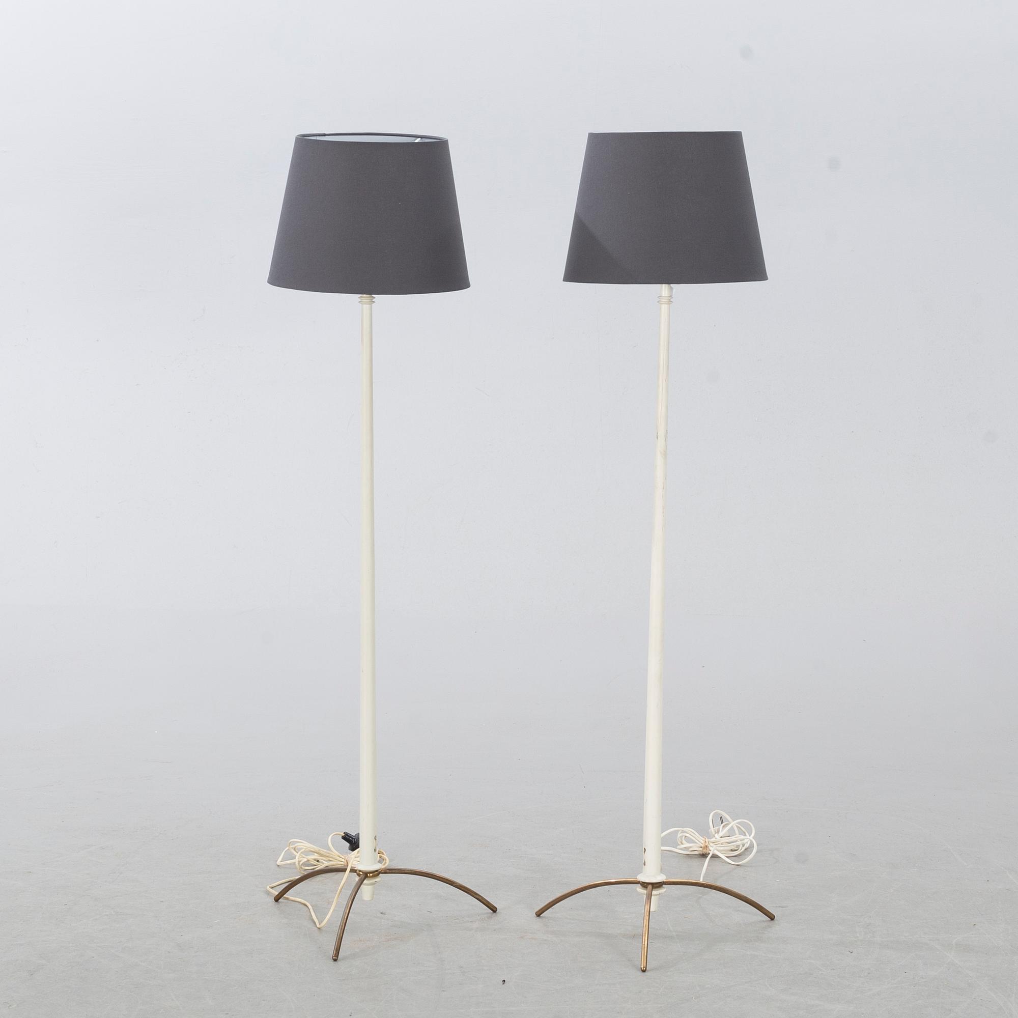 HANS-AGNE JAKOBSSON, a pair of floor lamps, second half of the 20th century.