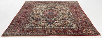 A semi-antique Isfahan carpet, central Iran, c. 325 x 210 cm.