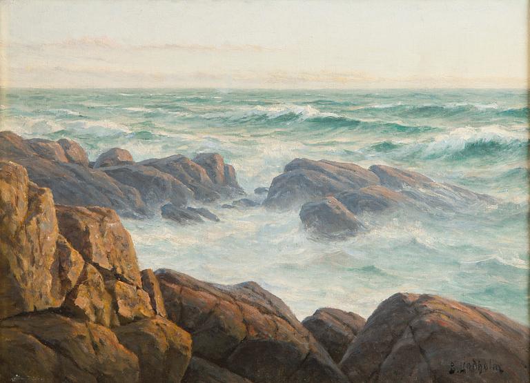 Berndt Lindholm, Varhaisaamu merellä.