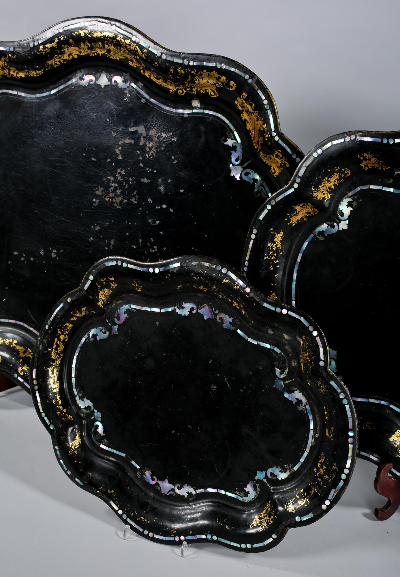 BRICKOR, 3 st, plåt, 1800-talets slut.