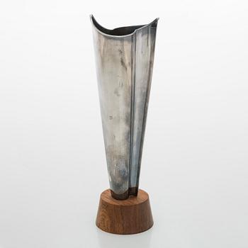 Tapio Wirkkala, a 'Liekki' (Flame) silver vase, Kultakeskus Hämeenlinna 1962.
