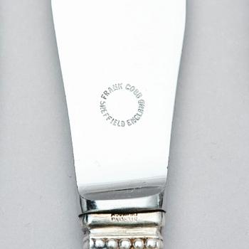 Georg Jensen, a set of 133 pieces of  'Acorn' sterling silver and stainless steel flatware, design Johan Rohde, Copenhagen after 1945.