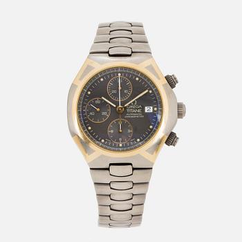 OMEGA, Titane, chronometer, chronograph, wristwatch, 41,5 mm.