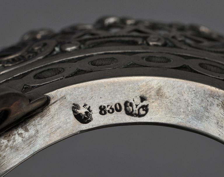 PARTI SILVER, 6 delar, bl a Stockholm och London 1900-tal, tot vikt 322 gram.