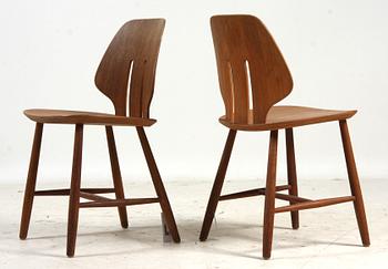 STOLAR, ett par, "J67", Eyvind A Johansson, FDB, Danmark, 1950/1960-tal.