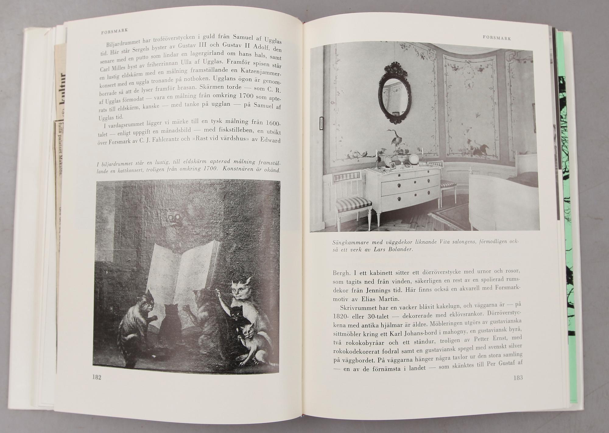 BÖCKER: Slott och Herresäten i Sverige, Allhems förlag, 1960-tal, 18 volymer.