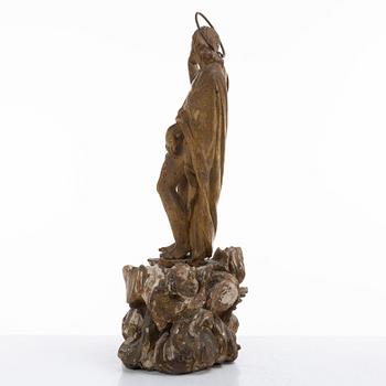 Kyrkoskulptur, sydeuropa, troligtvis 1700-tal.