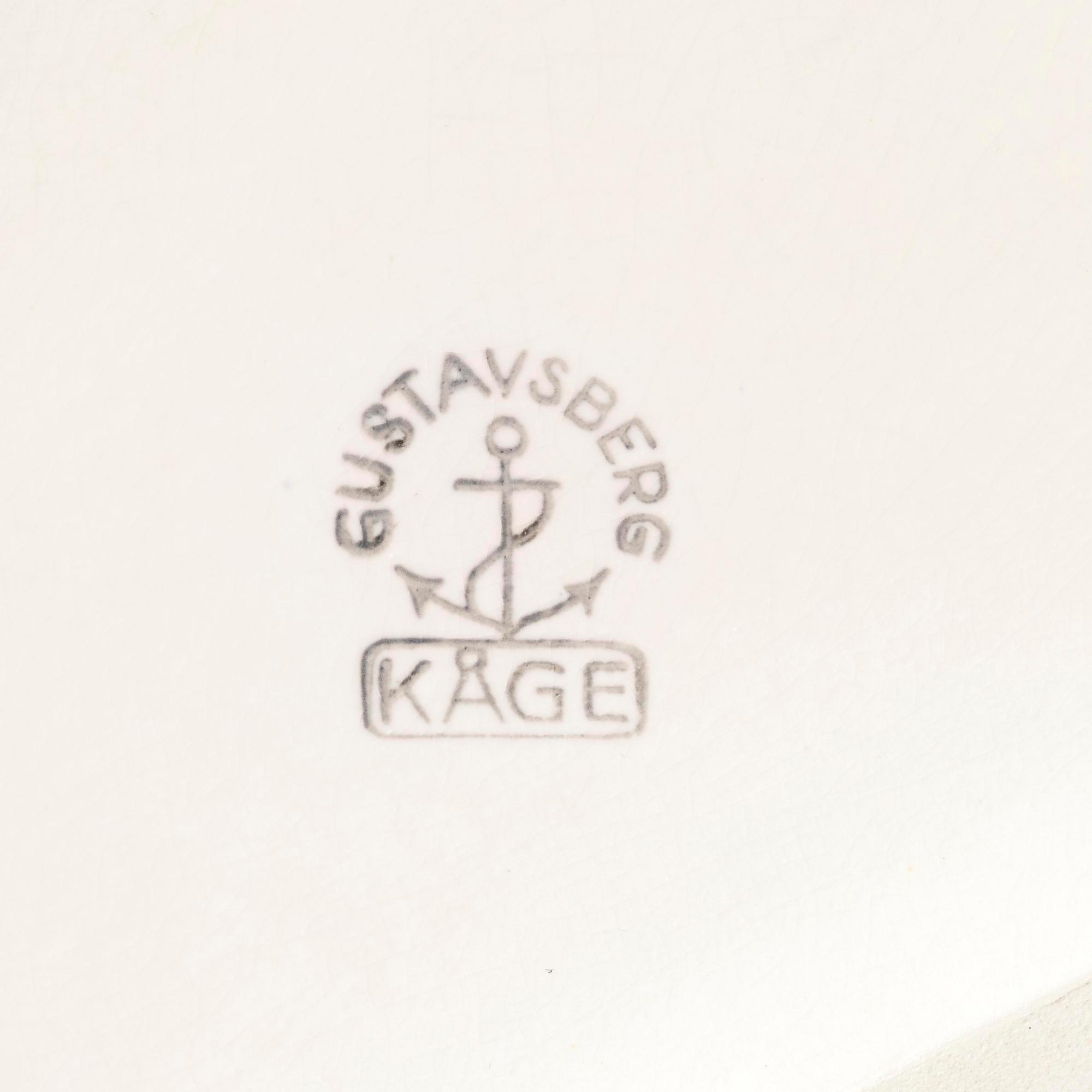 Wilhelm Kåge, an important "Surrea" stoneware vase, Gustavsberg, ca 1940.