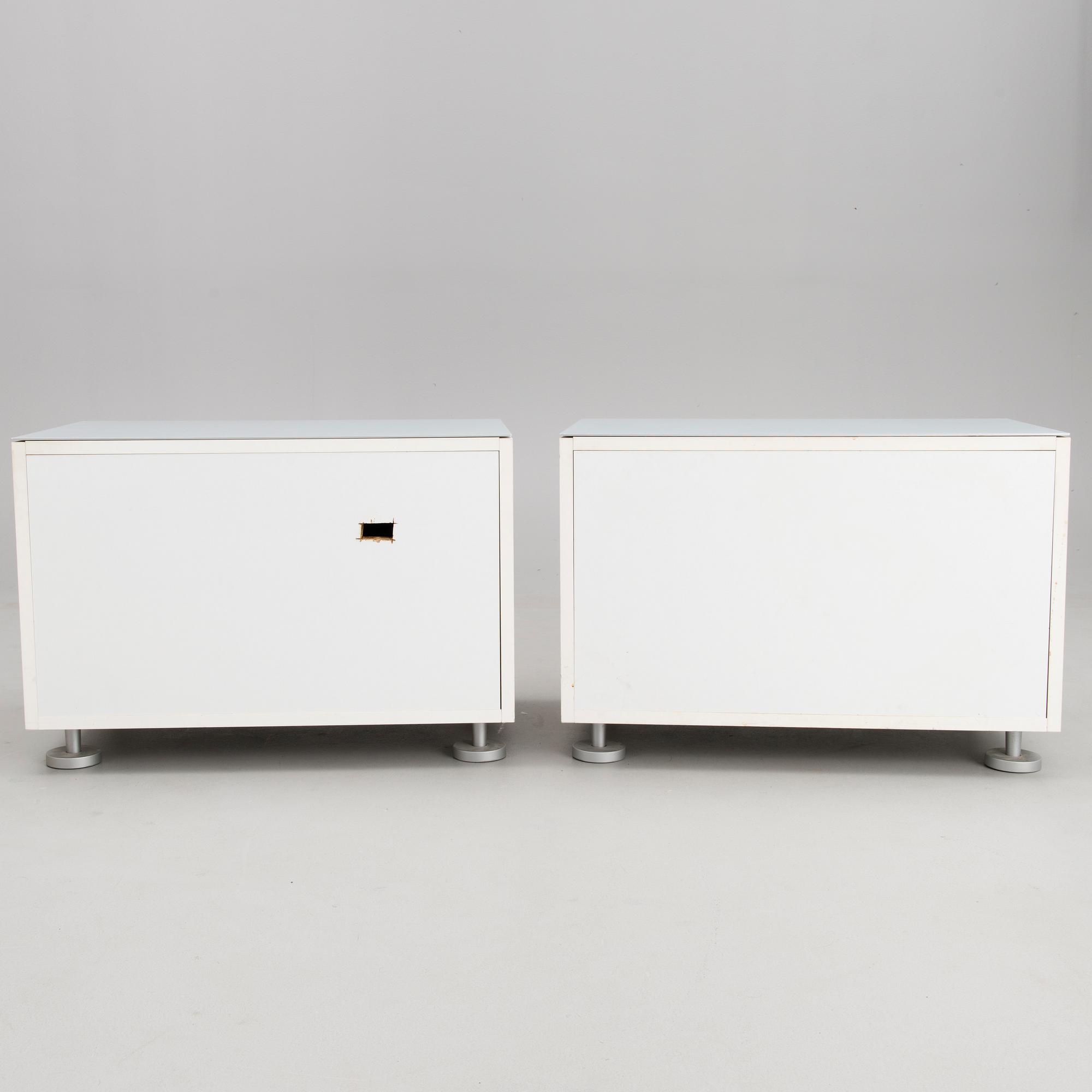 Two 21st century French, "Everywhere", nightstands for Ligne Roset.