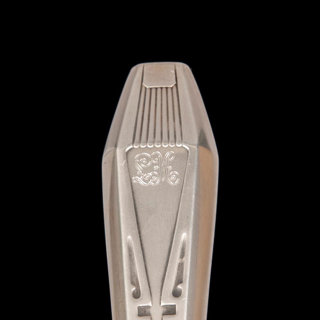 BESTICK, 13 delar, silver, "Suomi", Åbo 1970-tal. Bladen i rostfritt stål, Hackman.