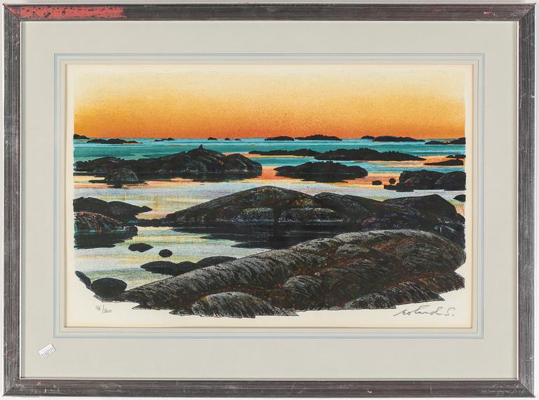ROLAND SVENSSON, färglitografi, signerad, numrerad 46/360.