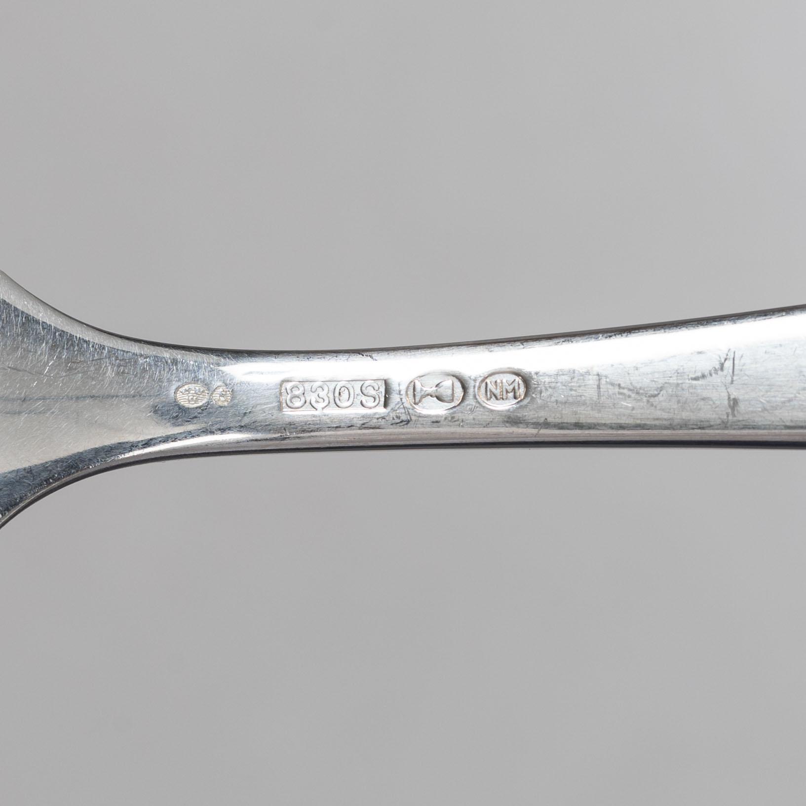 A Norwegian silver cutlery set, “Oseberg”, Thorvald Marthinsen Sølvvarefabrikk, Tønsberg (69 pieces).