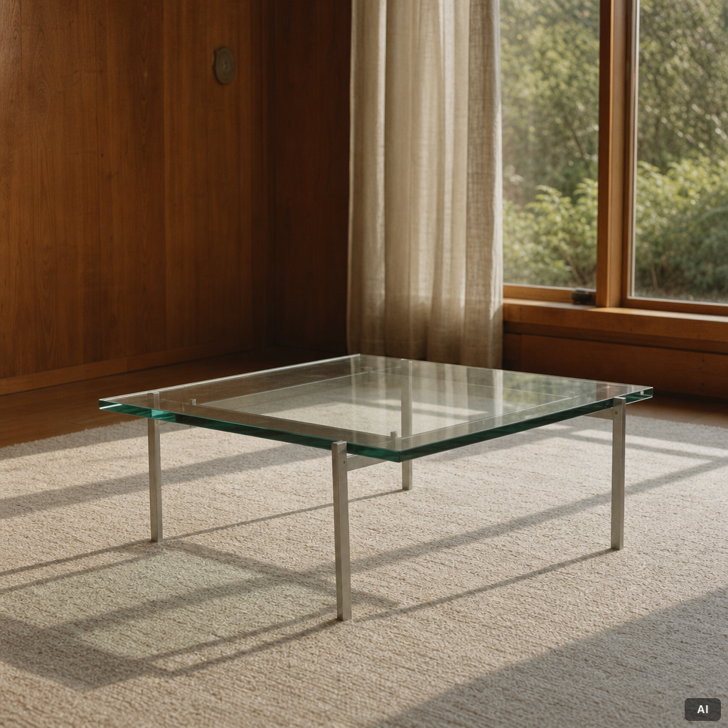 Poul Kjaerholm, Table, "PK-61", edition E Kold Christensen, Denmark.