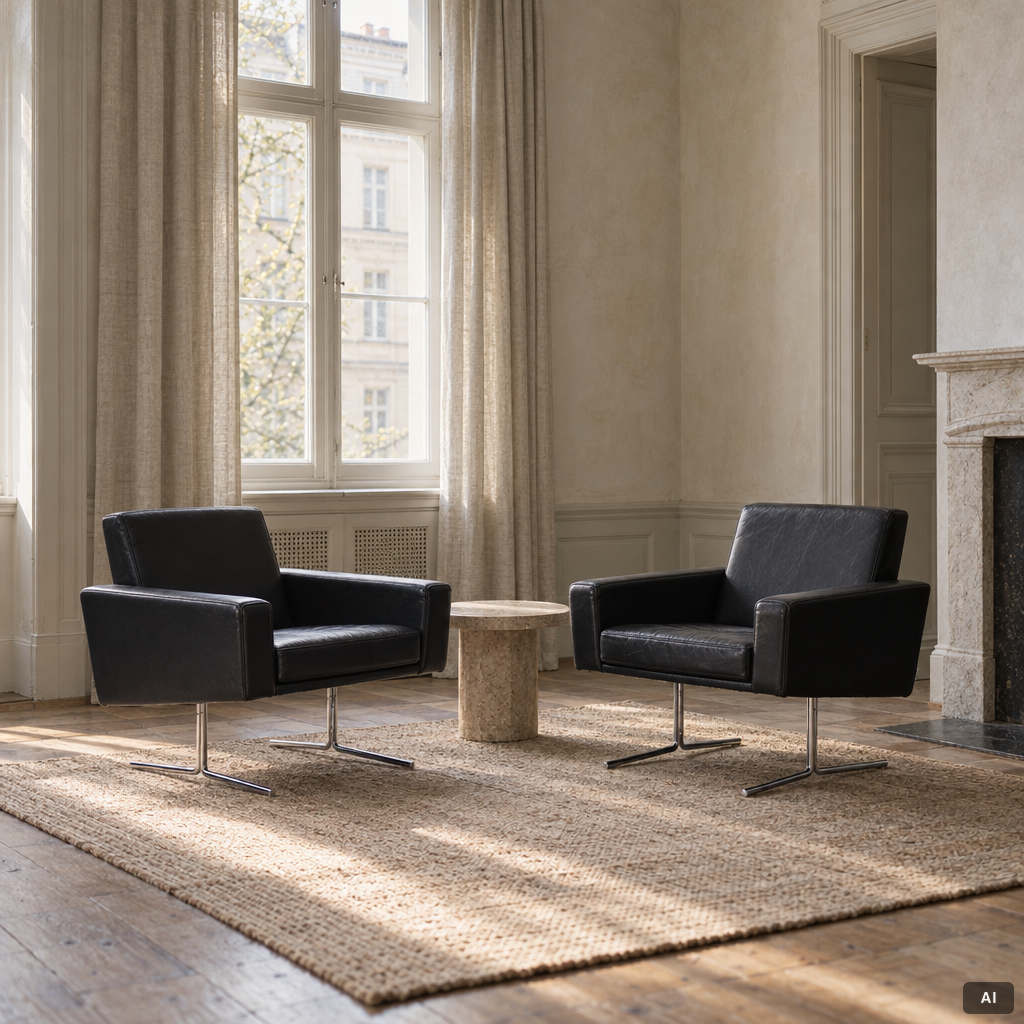 Armchairs, a pair, Danerka, Denmark.
