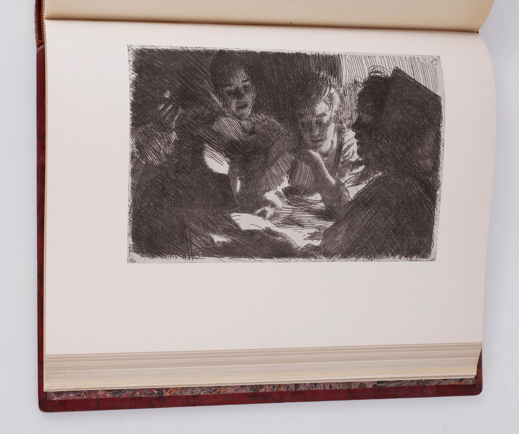 ZORN SOM ETSARE, Axel L. Romdahl, numrerad bibliofilupplaga 124/250, Stockholm 1928.