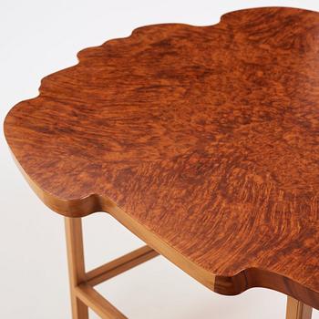 Josef Frank, a burled wood veneered top table, Svenskt Tenn, Sweden 1950s, model 1057.