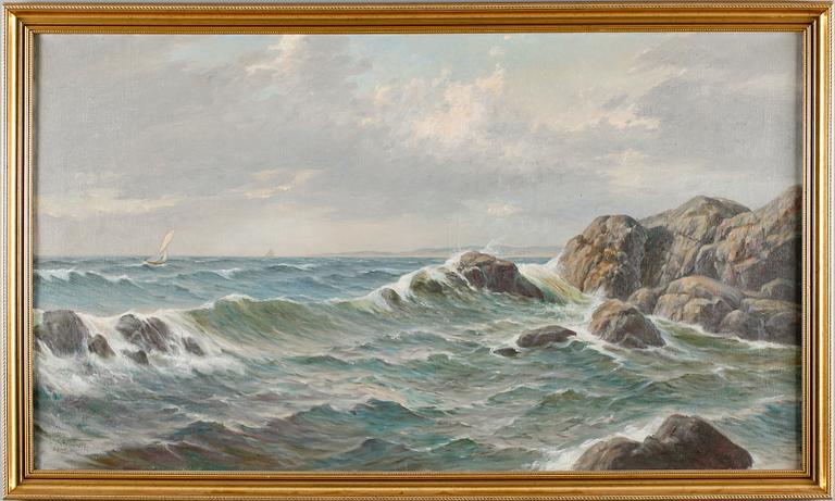 LEONARD WIEDH, olja på duk, signerad.