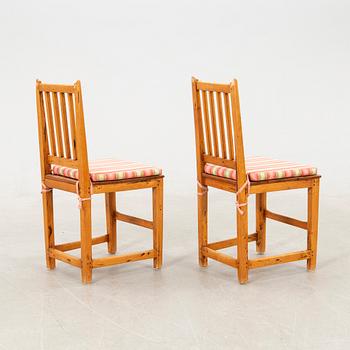 Chairs a pair possibly Gotland first half of the 19th century.