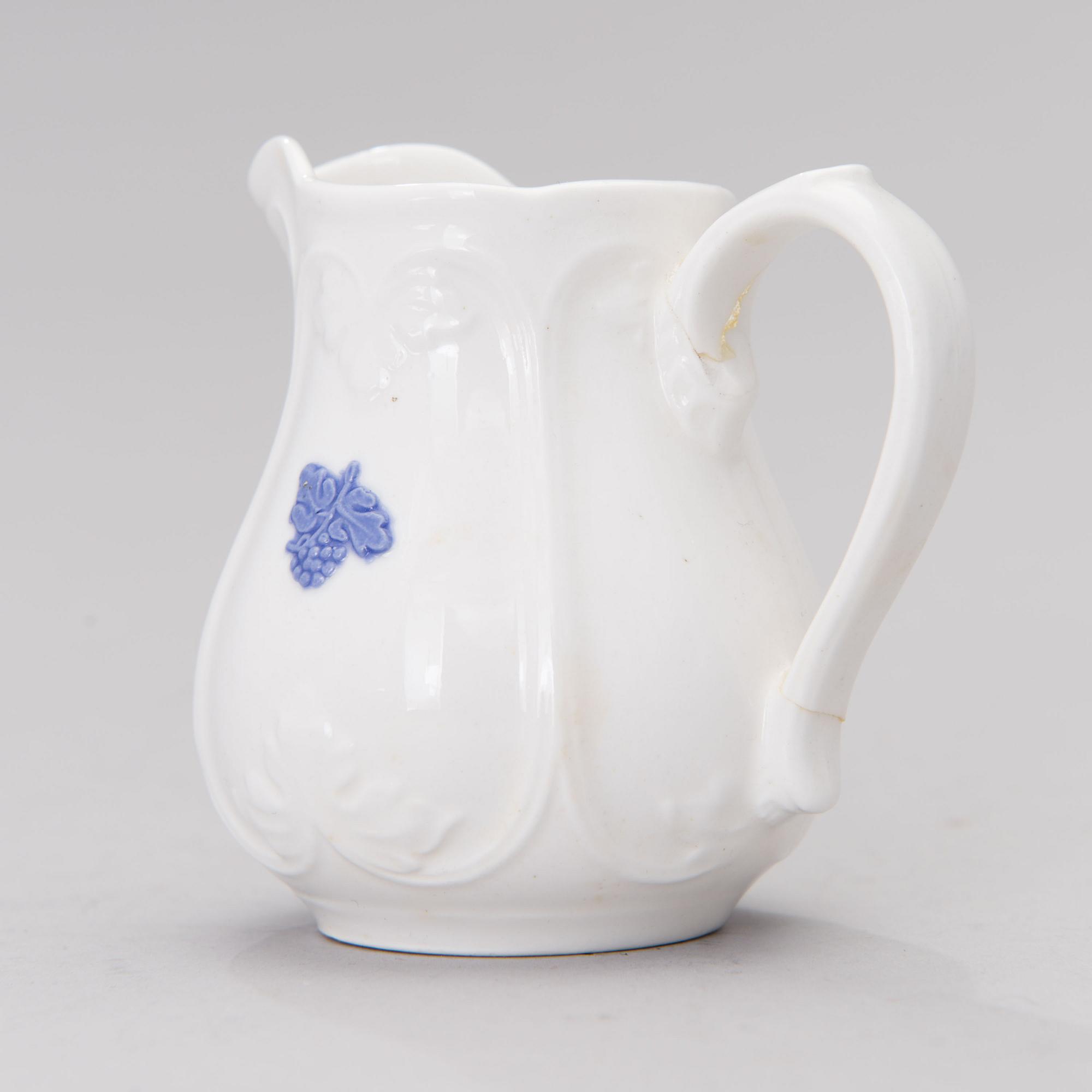 KAFFESERVIS, 20 delar, benporslin, "Blå Blom", Old Gustavsberg, 1960-tal.