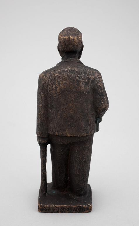 TURE JOHANSSON, skulptur, brons. Sign.