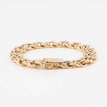 Bracelet Bismarck link 18K gold.