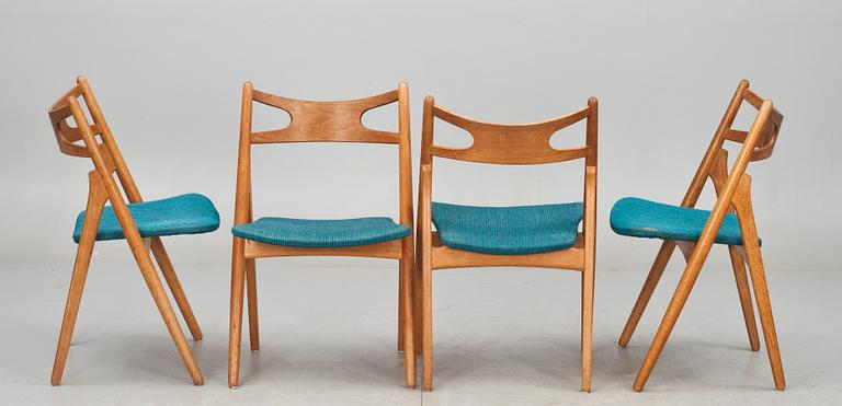 STOLAR, 4 st.  Hans J Wegner för Carl Hansen & Son, Danmark.
