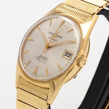 Ulysse Nardin, Jubilé 4000, wristwatch, 34 mm, 18K gold, automatic, plastic crystal.