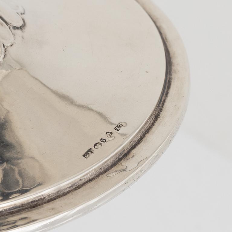 A Danish Silver Bowl, bearing Swedish import marks of Claes E Andren, Gothenburg 1920.